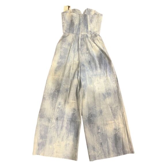 Petersyn Bruna Grotto strapless wideleg jumpsuit Size XS,NWT - Picture 7 of 16